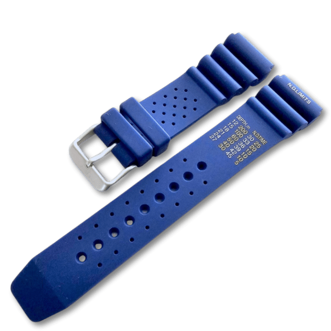 Correa caucho Buceo Marine Azul Acero Watch