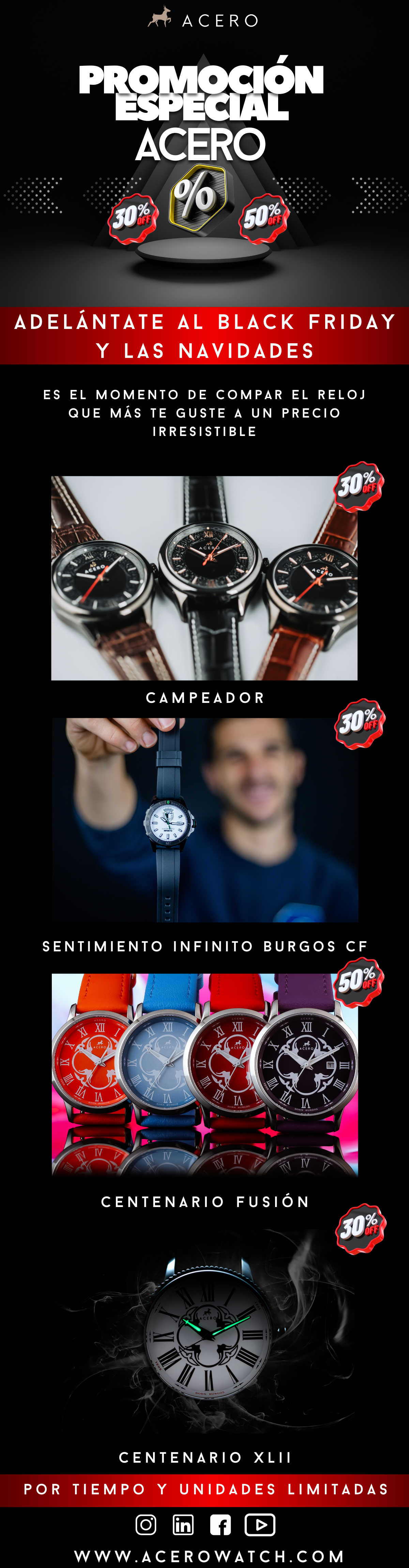 ACERO WATCH CORREO PROMOCIÓN 2024