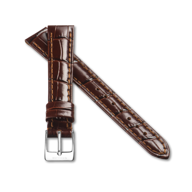 Correa Stailer Coco marron oscura Acero Watch 16mm